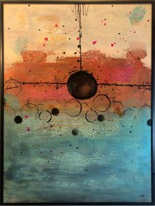 Mixed Media abstract art by Florence Ancillotti