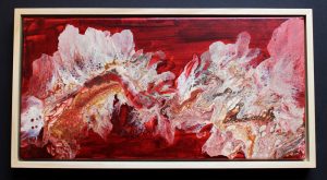 abstract acrylic painting for sale by Florence Ancillotti