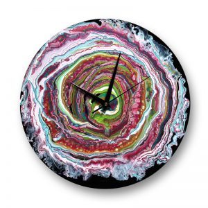 acrlic painted record clock by Florence Ancillotti