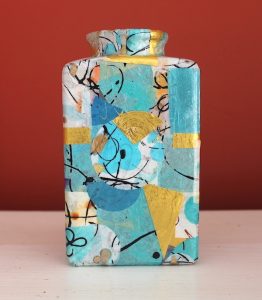 collaged vase by Florence Ancillotti